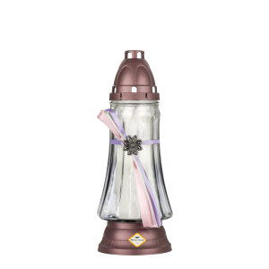 Candeeiro de Vidro Z 1044 Rosa (7un)